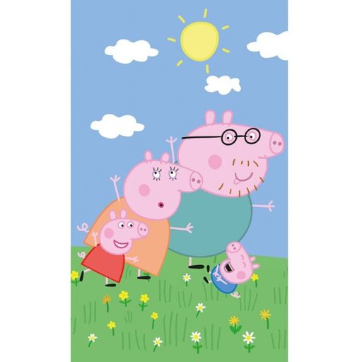 Peppa Wutz Family Handtuch, Gesichtstuch, Handtuch 30x50 cm