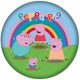 Peppa Wutz Rainbow Formkissen, Zierkissen 40 cm Velours