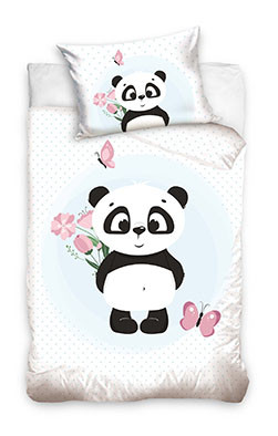 Panda Bettwäsche (klein) 100×135 cm, 40×60 cm