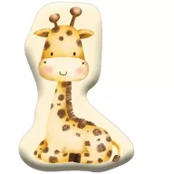 Giraffe Yellow Dekokissen 40x27 cm Samt