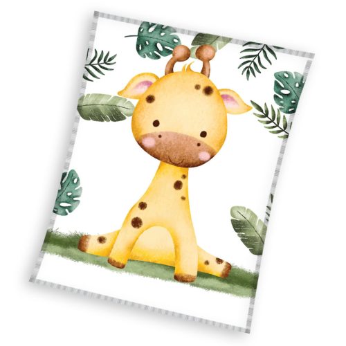 Giraffe Necky Koralle Fleece-Decke 110x140cm
