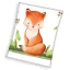 Fuchs Rusty Korallenfleece Polar Decke 110x140cm