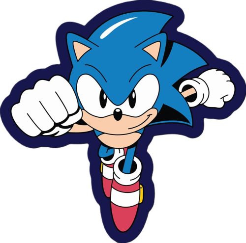 Sonic der Igel Run Dekokissen 40x40 cm Samt