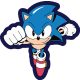Sonic der Igel Run Dekokissen 40x40 cm Samt
