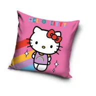 Hello Kitty Rainbow Samtkissenbezug 40x40 cm