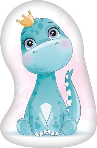 Dinosaurier Crown Formkissen, Zierkissen 40x27 cm