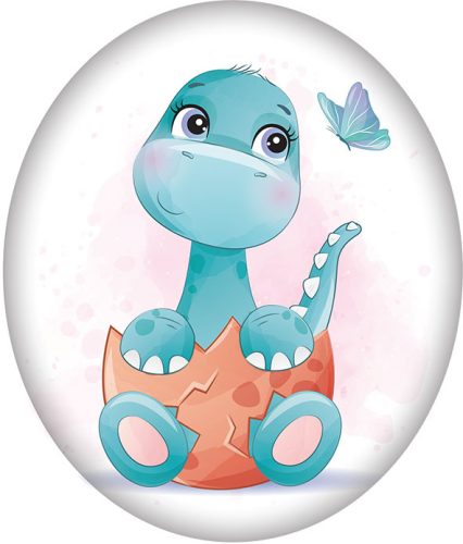 Dinosaurier Egg Dekokissen 37x34 cm Velours