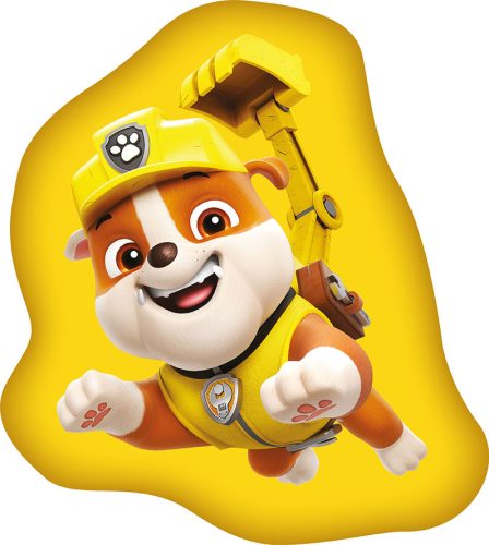 Paw Patrol Rubble Yellow Formkissen, Dekokissen 38x32 cm Velours