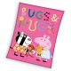 Peppa Wutz Bugs&Hugs coral fleece Decke 110x140cm