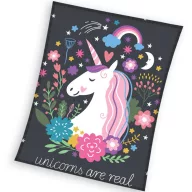 Einhorn Real Korallenfleece Decke 150x200cm