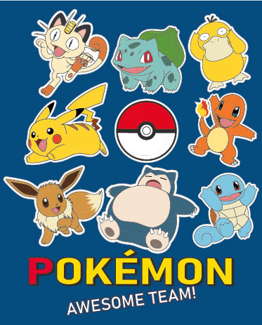Pokémon Awesome Team Coral Fleece Decke 130x160cm