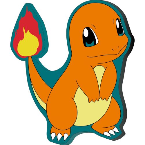 Pokémon Charmander Flame Dekokissen, 39x32 cm Velours