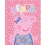 Peppa Wutz Dots Flanell-Fleecedecke 130x160cm