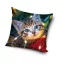 Katze Cozy Lights Dekokissenbezug 40x40 cm Samt