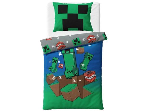 Minecraft Creeper Explode Bettwäsche 140×200cm, 80×80 cm