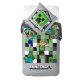Minecraft Grey Bettwäsche-Set 140×200cm, 70×90 cm