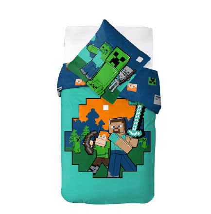 Minecraft Diamond Defender Bettwäsche 140x200cm, 70x90 cm