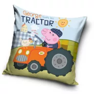 Peppa Wutz George's Tractor Velour-Kissenbezug 40x40 cm