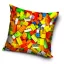 Bricks Bricks Lego gemustertes Kissenbezug 40x40 cm Velours