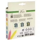 Farbe Nassau 3D Glitzer Textilfarbe Set, 6-teilig