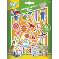 Tiere Tools Farm Fensteraufkleber Set