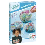 Farbe Starfish Dekoratives Kieselstein-Set mit Aufklebern