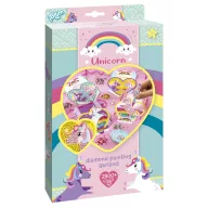 Einhorn Heart Diamantbesetztes Girlande Set, 4-teilig
