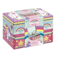 Einhorn Colorful mosaik schmuckschatulle
