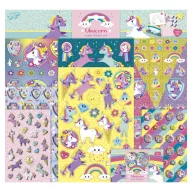 Einhorn Super Sticker-Set mit Spiel