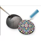 Farbe Mandala Dekorationsset mit Kieselsteinen und Aufklebern