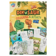 Dinosaurier Fun Ausmal- und Aktivitätenset 64 Seiten