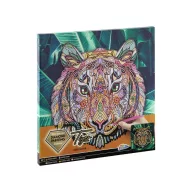 Tiere Jungle Tiger Diamant-Mosaik auf Leinwand 30x30 cm