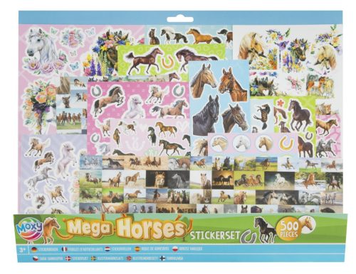 Pferd Mega Sticker-Set 500 Stk