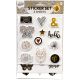 Farbe Black&Gold Sticker-Set 3 Bögen