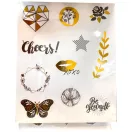 Farbe Black&Gold Sticker-Set 3 Bögen