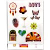Farbe Travel Sticker-Set 3 Bögen