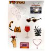 Farbe Travel Sticker-Set 3 Bögen