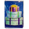 Farbe Blue Geschenk 3D Grußkarte