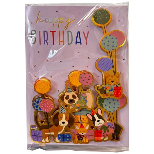 Geburtstag Animals Happy Birthday 3D Grußkarte