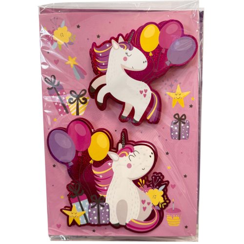 Einhorn Gift 3D Grußkarte