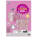 Farbe Fantasy Mädchen Stickeralbum 8 Blätter