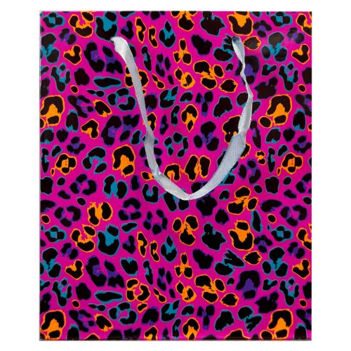 Farbe Neon Gemusterte Geschenktüte 18x10x23 cm