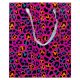 Farbe Neon Gemusterte Geschenktüte 18x10x23 cm