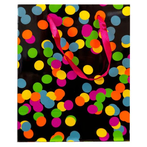 Farbe Neon Gepunktete Geschenktasche 18x10x23 cm