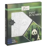 Tiere Nassau Panda Malen-nach-Zahlen Set 20x20 cm