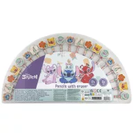   Disney Lilo und Stitch Aloha Bunt- und Grafitstift-Set mit Radiergummi, 20-teilig