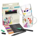 Farbe Nassau  Glas- und Porzellanmalstifte 12er-Set