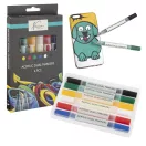 Farbe Nassau 6-teiliges Acryl-Doppelfilzstift-Set