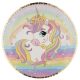 Einhorn Rainbow Papierteller 6er-Set, 23 cm