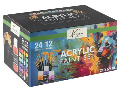 Farbe Nassau  Acryl-Malset mit Pinsel